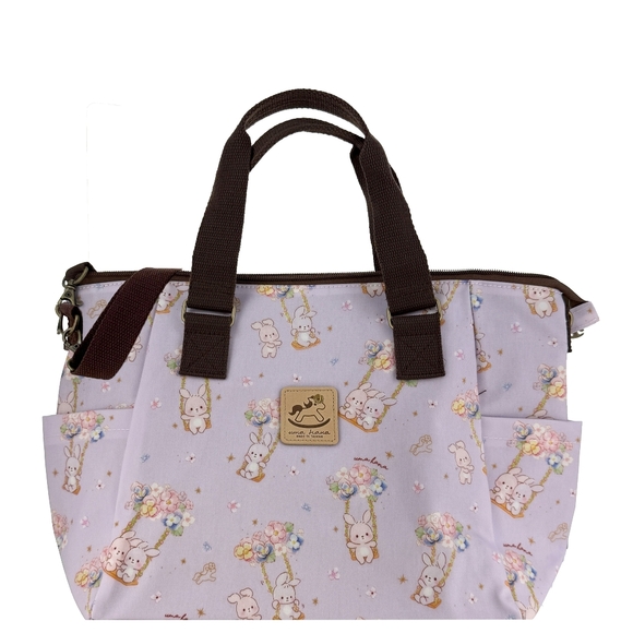 Uma Hana Handbags - Waterproof Bunny Shoulder Crossbody Convertible Handbag W/ ID Badge Clip